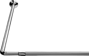 lot 91 image: Croydex 78-34 in. L Shaped Telescopic Rod in Silver