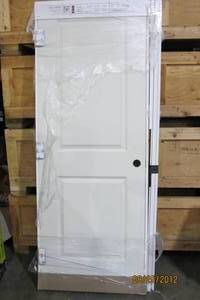 lot 176 image: 28 x 80 - 2 Panel Shaker Style Door (Primed White) Hallow Core