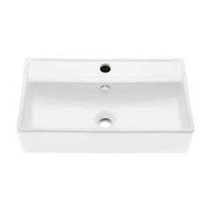 lot 26 image: Swiss Madison Claire Ceramic Wall Hung Sink in White