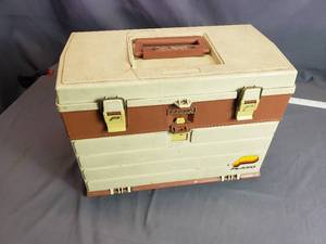 lot 12 image: Plano Tackle Box with some Tackle and Fishing Reels