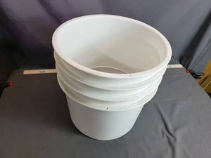 lot 27 image: Lot of 4 White Ice Fishing Hole Liners