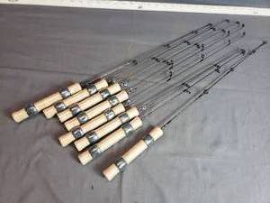 lot 28 image: Lot of 8 Ice Fishing Rods