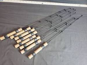 lot 29 image: Lot of 8 Ice Fishing Rods