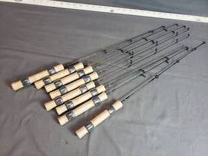 lot 30 image: Lot of 8 Ice Fishing Rods