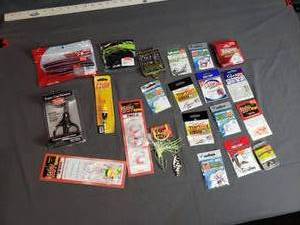 lot 42 image: Lot of New Fishing Tackle - Hooks, Lures, Line Scissors and More