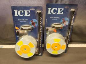 lot 54 image: Lot of 2 Glow Rattle Reels New in Package