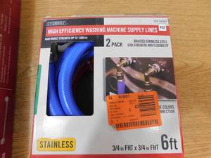 lot 80 image: Set of Washing Machine Hose Hookup