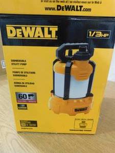lot 41 image: DEWALT 13 hp. Aluminum Submersible Utility Pump