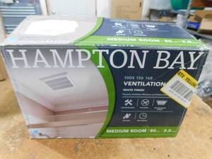 lot 66 image: New - Hampton Bay 80 CFM Ceiling Mount Roomside Installation Bathroom Exhaust Fan, ENERGY STAR