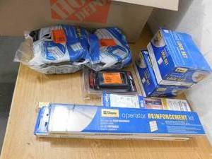 lot 70 image: Huge garage door lot of parts