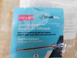 lot 83 image: SharkBite 12 in. x 10 in. Push-to-Connect x MHT Brass Anti-Siphon Frost Free Sillcock Valve