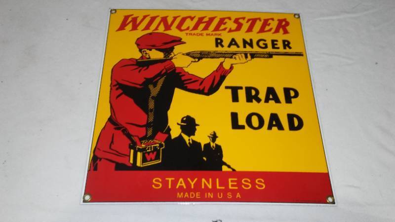 lot 575 image: Winchester metal sign.