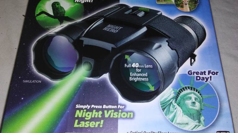 lot 580 image: Night Hero Binoculars. NEW in box.
