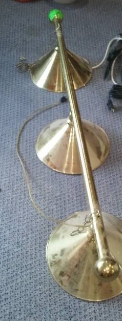 lot 588 image: Billard Table Lamp. Working.