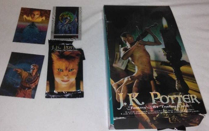 lot 595 image: J.K. Potter. Retail box of 36 packs