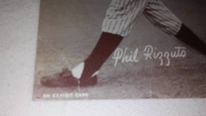 lot 602 image: Phil Rizzuto Exhibit Card.Baseball