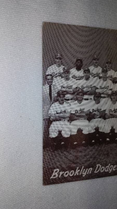 lot 610 image: 1952 Championship L.A. Dodgers Exhibit Card. Baseball
