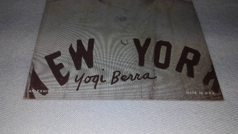 lot 611 image: Yogi Berra Exhibit Card. Baseball