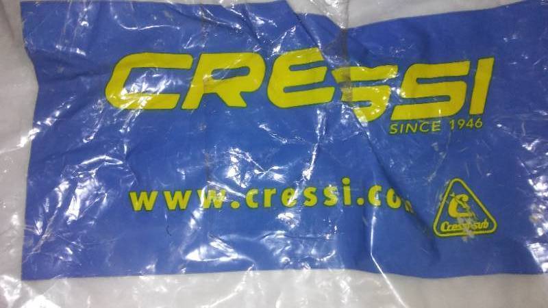 lot 636 image: Cressi fins, flippers. Frog Plus open heel. NEW