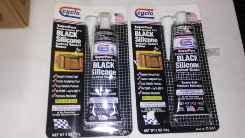 lot 650 image: Cyclo Black Silicone Gasket Maker. (2)