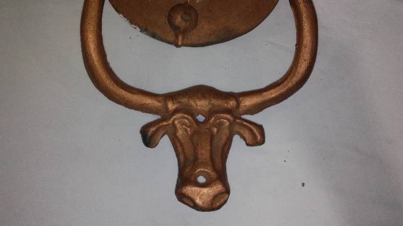 lot 674 image: Heavy Metal Cow Bell.