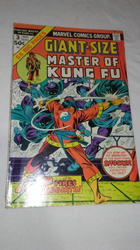 lot 687 image: Marvel Giant. Master Of Kung Fu. No. 3 Mar. 1974