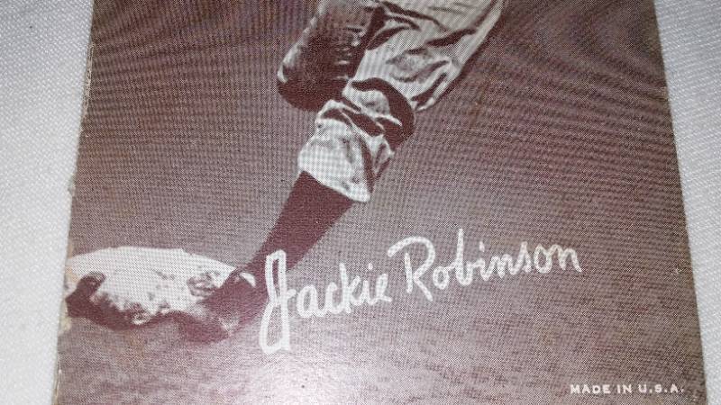 lot 709 image: Jackie Robinson Exhibit Card.  baseball