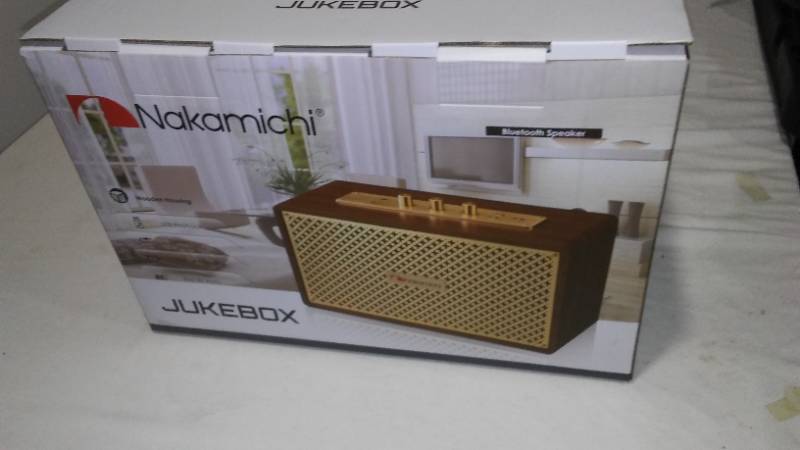 lot 730 image: Blue Tooth Speaker, Jukebox by Nakamichi, New in Box.