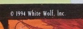 lot 298 image: White Wolf Inc, FP6, 1994, Fantasy Art Trading Cards.