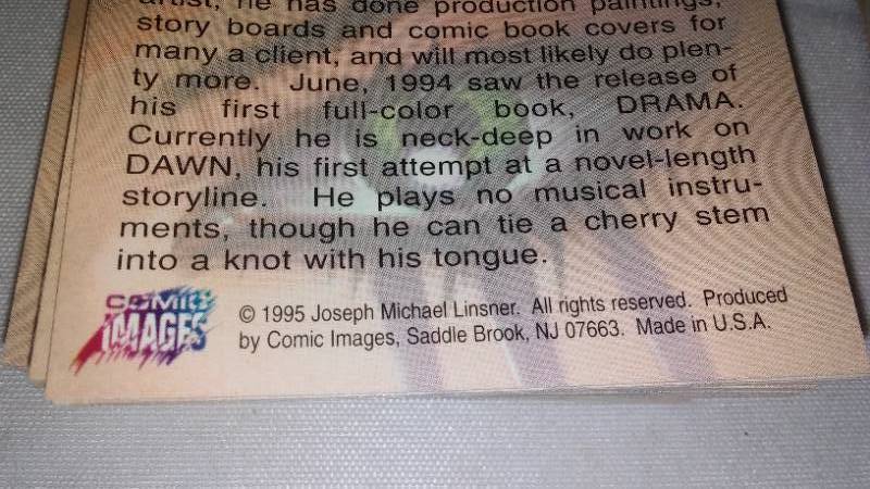 lot 370 image: Joseph Michael Linsner, Dawn And Beyond. Fantasy Art Trading Cards,