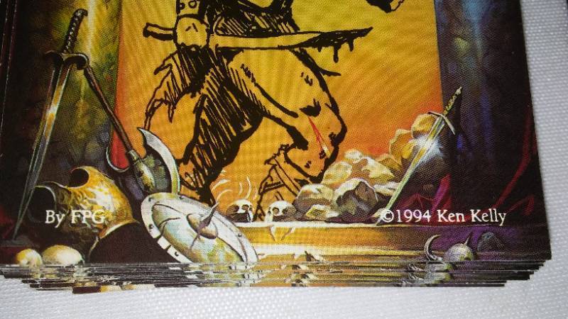 lot 380 image: Ken Kelly Collection 2 FPG 1994, Fantasy Art Collector Cards,