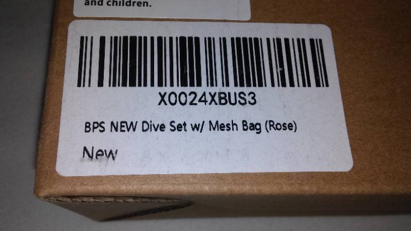 lot 660 image: Snorkel Kit (Rose Color) New in Box BPS. One size Flexible and Nice Quality.