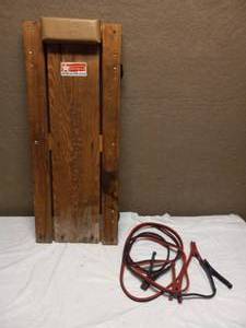 lot 63 image: MECHANICS CREEPER & JUMPER CABLE