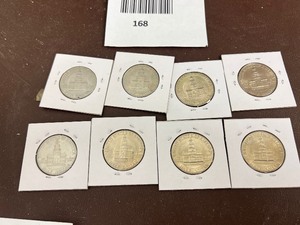 lot 168 image: LOT OF 8 BEAUTIFUL KENNEDY HALF DOLLARS