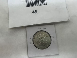 lot 48 image: 1964 KENNEDY HALF DOLLAR  90% SILVER