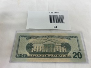 lot 61 image: 2013 $20 STAR NOTE RARE SERIAL NUMBER