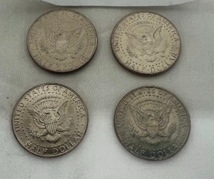 lot 4 image: LOT OF 4 NIFC COLLECTORS HALF DOLLARS