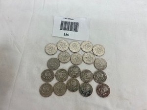 lot 180 image: LOT OF 20 NIFC KENNEDY HALF DOLLARS
