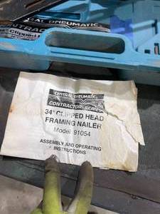 lot 11 image: 34 Degree Air Nailer- No Reserve