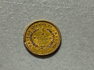 1850 Liberty Head 1-Dollar U.S. Gold Coin