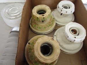 lot 55 image: Vintage Light Fixtures