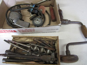 lot 57 image: Drill, Brace, Bits