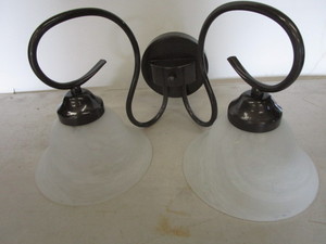 lot 74 image: Double Light Fixture