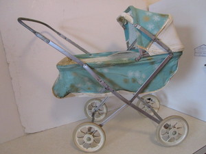 lot 97 image: Antique Folding Buggy
