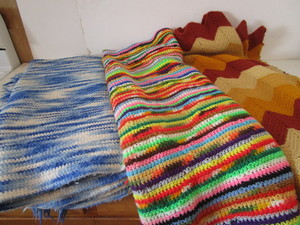 lot 129 image: Vintage Afghans