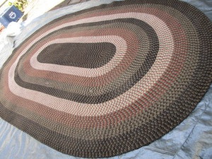 lot 155 image: Large Braided Rug