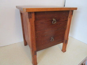 lot 156 image: Tramp Art Style Cabinet