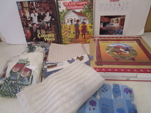 lot 172 image: Books, Curtains, Plate - Chicken