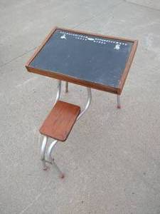 Small Vintage Childs Chalkboard Desk