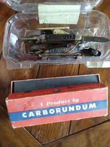 Vintage Knife & Sharpening Stone Lot